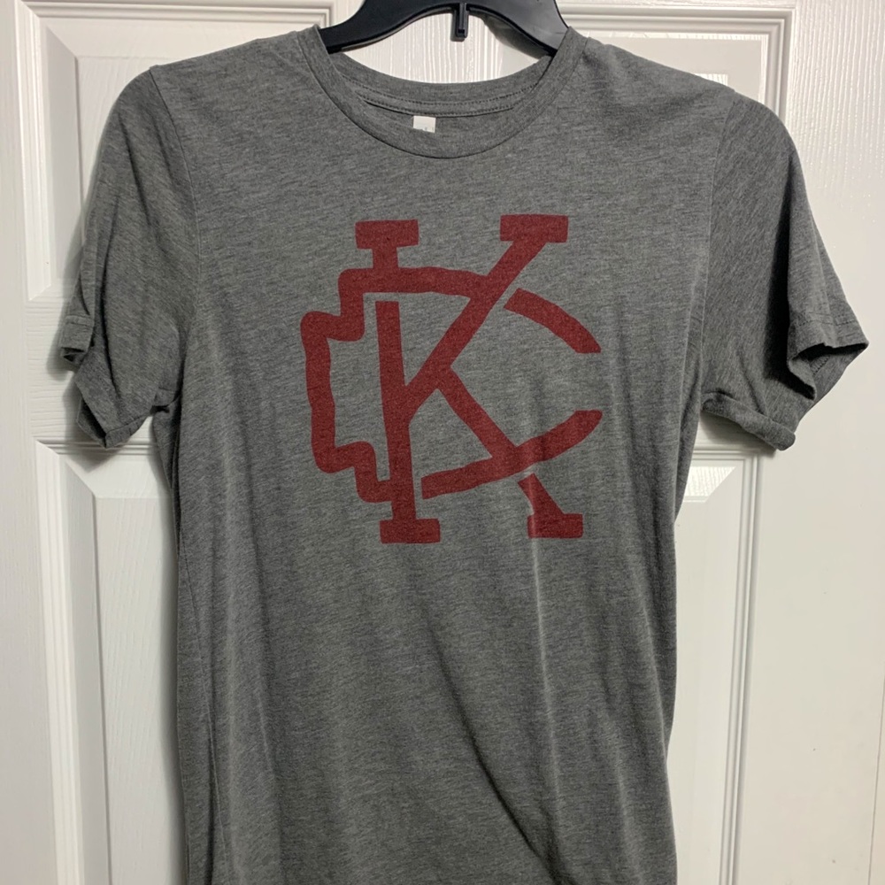Grey and red, KC Arrowhead t-shirt